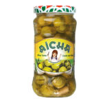 Olives vertes cassées aux herbes Aicha 220 grammes