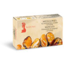 Moules à l'escabèche du pacifique piquante 14/18 pièces Ramona 115 grammes