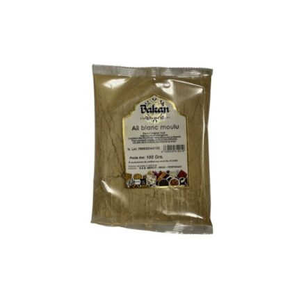 Ail blanc moulu 100 grammes Bakan