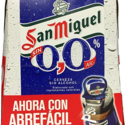 Bière SAN MIGUEL sans alcool 0.0 pack 6x25CL