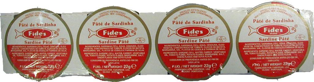 FIDES PATE DE SARDINE 4X22G