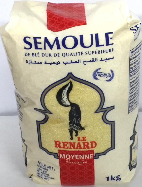 LE RENARD SEMOULE DE BLE DUR MOYENNE 1 KG