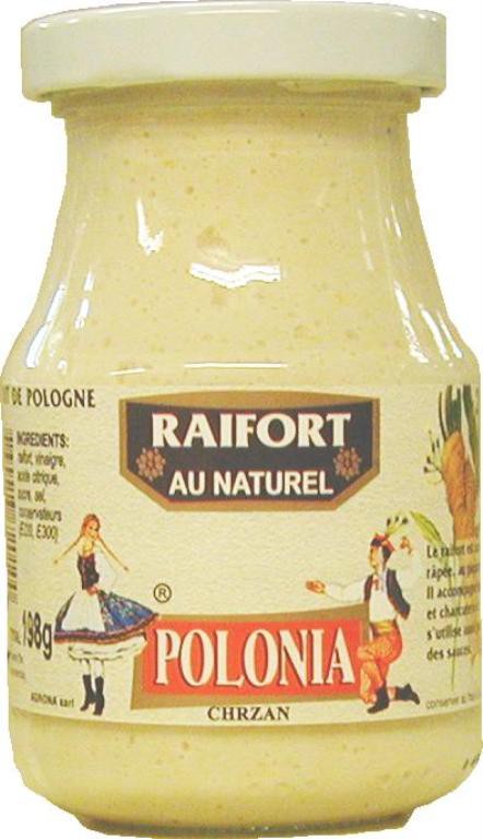 Lot 6x Raifort au naturel - Polonia - pot 200g