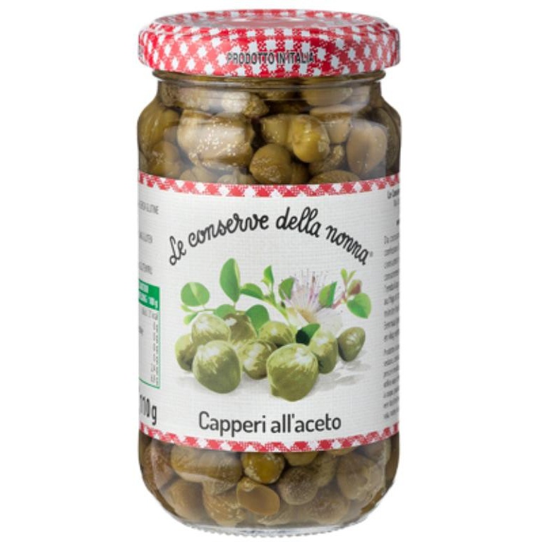 LE CONSERVE DELLA NONNA CAPPERI ALL'ACETO-PICKLED DE CAPRES HUILE 190G POIDS NET