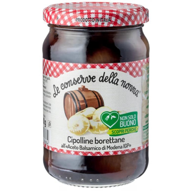 LE CONSERVE DELLA NONNA CIPOLLINE BORETTANE ALL'ACETO BALSAMICO DI MODENA IGP 300G